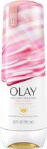Olay Indulgent Moisture Body Wash Infused with Vitamin B3 - tonen van rozen- en kersencrème - 591ml