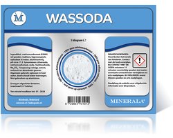 Wassoda - 5 kg - Minerala - Natriumcarbonaat - Was soda - Waspoeder - Zilversoda - Wasmiddel - Sodastralen - Washing powder - Sodium carbonate - Sodium carbonaat - Sodiumcarbonaat