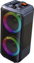 Denver Bluetooth Speaker Party Box - Discolichten - Incl. Afstandsbediening - Microfoon Aansluiting - BPS354