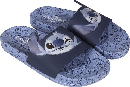 Stitch Disney Dames blauwe rubberen slippers bol