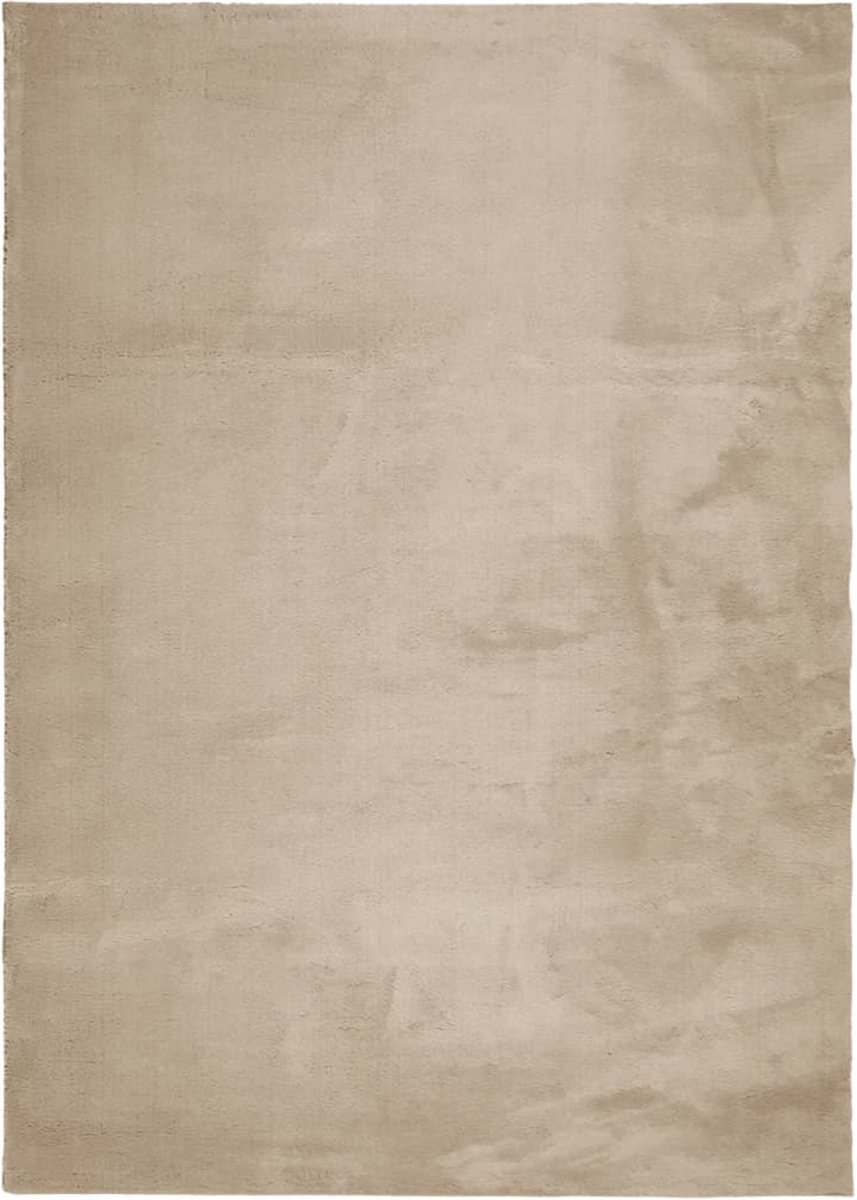 vidaXL Vloerkleed HUARTE laagpolig zacht wasbaar 140x200cm zandkleurig, foto 8