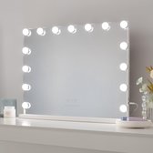 Spiegel Met Verlichting - Make-Up Spiegel Met Licht 15 LED, Vanity Mirror 3 Modi, Touch Control, Led Spiegel, Hollywood
