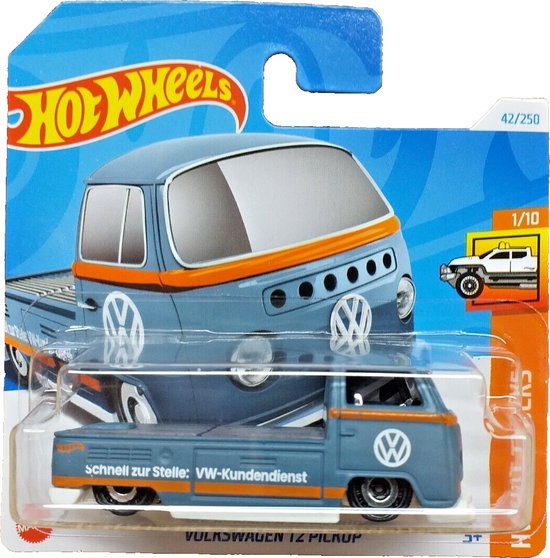 HOT WHEELS VOLKSWAGEN T2 PICKUP GREY 42/250 1:64 1/10 HW HOT