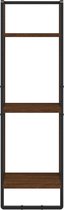 vidaXL-Wandrek-3-laags-30x25x100-cm-bewerkt-hout-bruin-eikenkleur