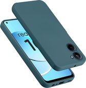 Cadorabo Hoesje geschikt voor Realme 10 4G in LIQUID GROEN - Beschermhoes gemaakt van flexibel TPU silicone Case Cover