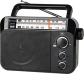 FM AM-radio Draagbare Radio met Grote Luidspreker Ondersteuning Alkalinebatterij of AC-ingang - Gemakkelijk te Gebruiken voor Senioren