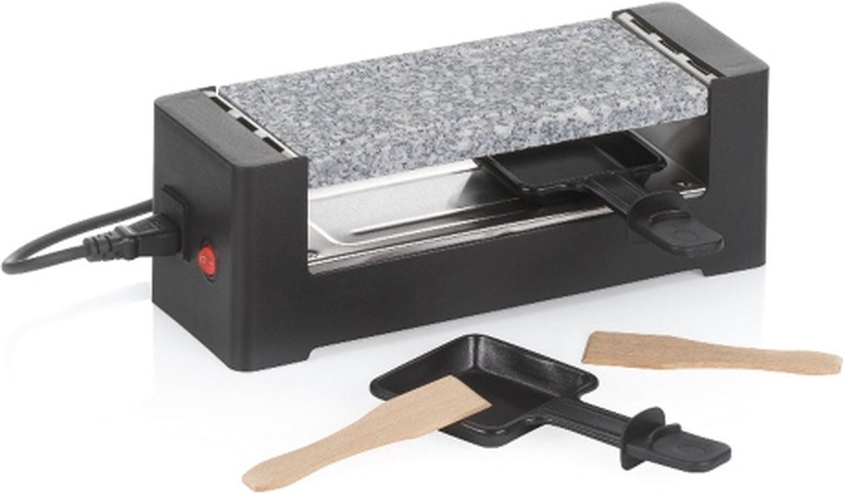 Raclette, 2 Personen, Kunststof, Graniet, Zwart, Grijs - Kela | Tomül