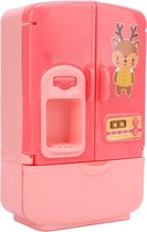 Speelgoed Mini Koelkast Chef-kok - Interne Opbergruimte - Roze Kleurige Cadeau voor Kinderen vanaf 3 Jaar