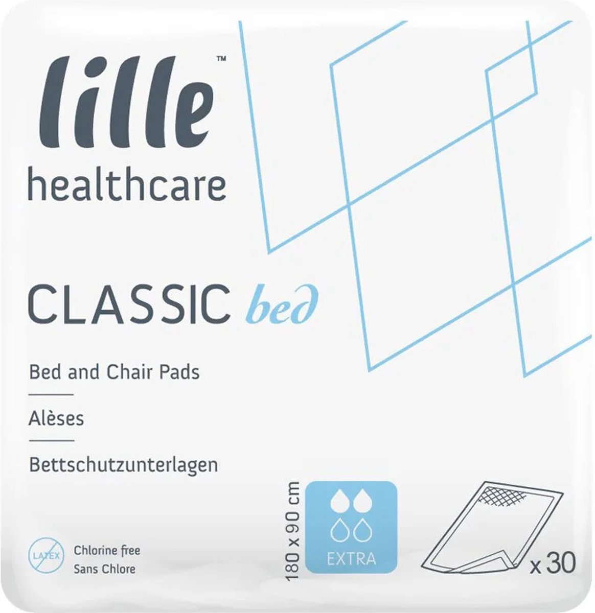 Lille Classic Bed Extra 90 x 180 cm (bordable) - 1 pak 30 stuk