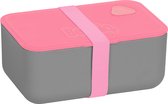 BeUniq broodtrommel – lunchbox - 17x12x7,5cm - roze