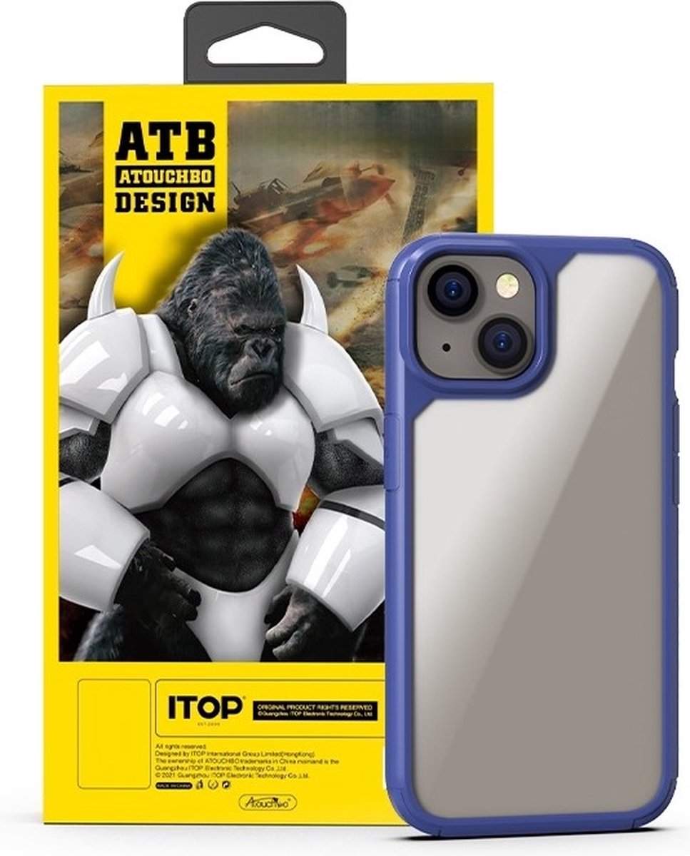ATB - Anti Shock -geschikt voor iphone 14 en iphone 13 - Backcover Transparant