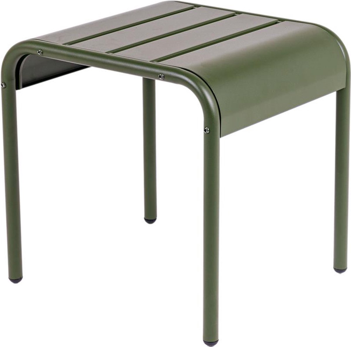 MaximaVida metalen bijzettafel krukje Max 45 cm olijfgroen