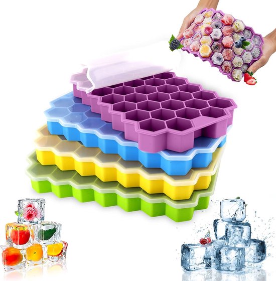 MUSTARD - AK Ice Tray IJsblokjesvorm, met deksel, grappige