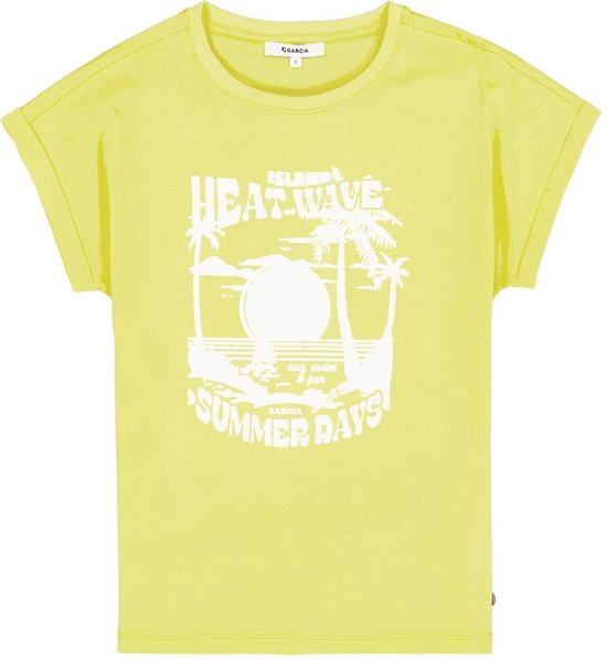 Garcia T-shirt T Shirt R40201 5555 Lemon Zest Dames Maat - XL