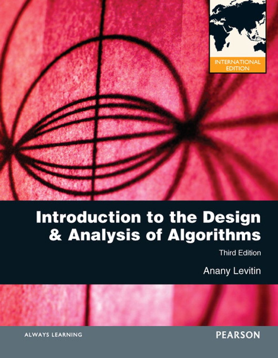 Omslag van Introduction To The Design And Analysis Of Algorithms