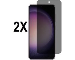 Privacy screenprotector geschikt voor Samsung Galaxy A55 - Beschermglas - Screen protector geschikt voor A55 - PRIVACY - glasplaatje - 2 stuks
