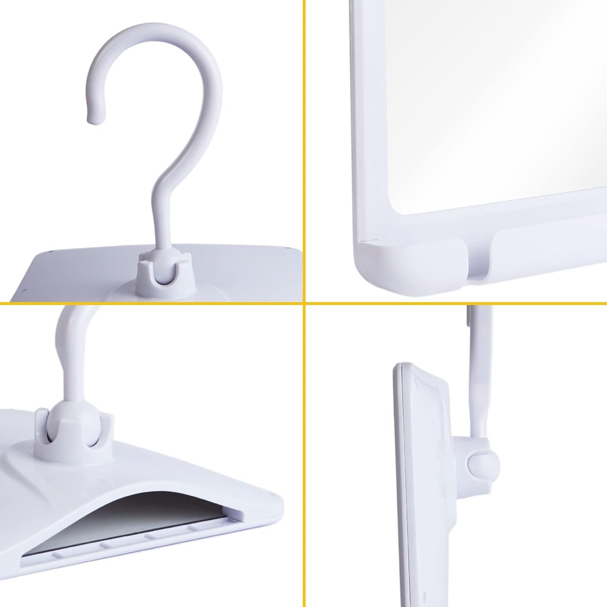 Mavoro 17.5 x 22.5 cm scheerspiegel voor douche | 3M zelfklevende douchespiegel | Acryl – onbreekbaar | Minder beslaan | Slank frameloos | Peel & Stick | Glasloze kinderveiligheid (1 pack
