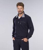 Sweatshirt heren met ritssluiting marineblauw maat M