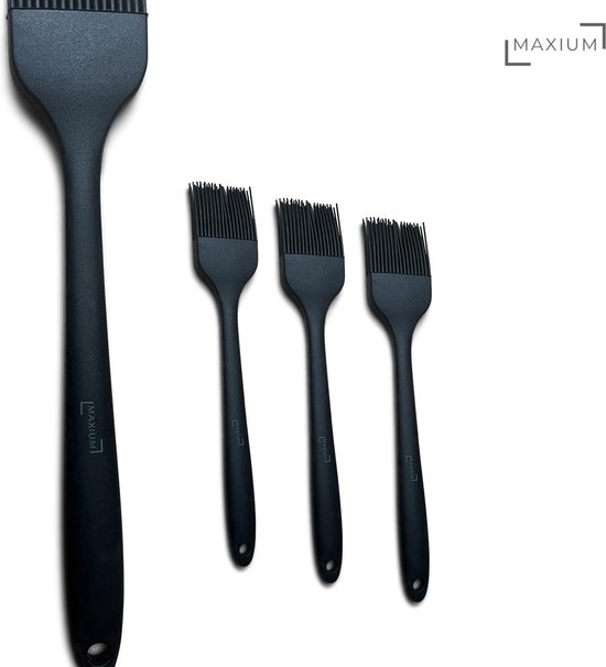 Maxium - Presse à Hamburger XL - Fonte - Extra lourde - 17,5 cm - Accessoires de vêtements pour bébé BBQ - Machine à Hamburger - Presse à Hamburger Grill - Machine à Burger Smash - Comprend une brosse BBQ avec grattoir et brosse en Siliconen