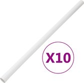 vidaXL - Kabelgoten - met - klemmen - Ø30 - mm - 10 - m - PVC