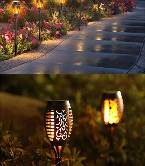 Éclairage de jardin Livano - Lampes de jardin - Éclairage Éclairage extérieur - Siècle des Lumières de Jardin - Lampe LED - Lumière - Alimentation solaire - LED - 6 pièces