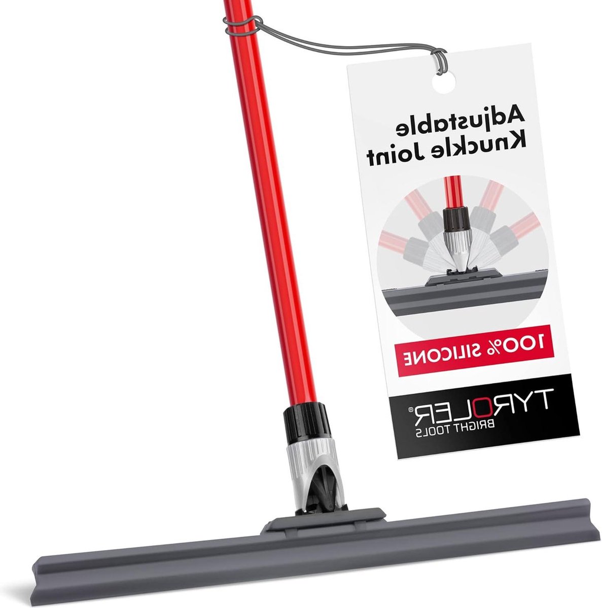 Bright Gereedschap Gepatenteerde Vloerwisser Heavy Duty 45 Cm 100% Siliconen Lange Handgreep Voor Wassen Drogen Natte Ruimte Window wiper