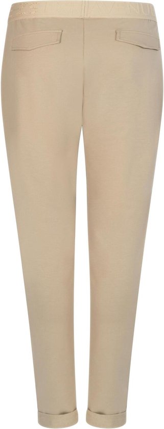 Zoso Broek Wish Sporty Trouser With Logo Band 242 0007 Sand Dames Maat XL bol
