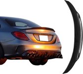 Spoiler compatibel met Mercedes C Class W205 (2014-2021) Glans Zwart