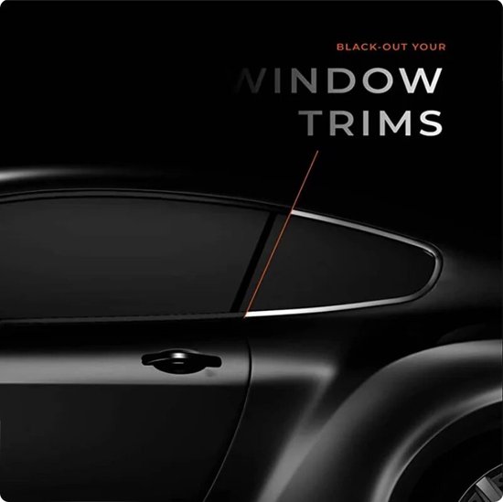 3M De-Chrome, Chrome Delete Tape Wrap 5meter Glans Zwart - On Tuning
