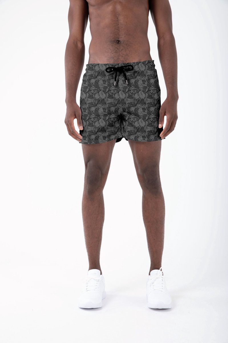 Miami Beach | Hoogwaardige Kwaliteit Zwemshort | Zwembroek | Beachshort | Heren | Sneldrogend | 202 Black | — afbeelding 8