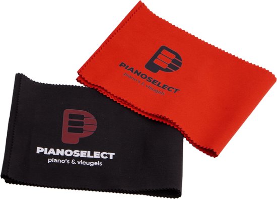 Afdekking voor pianotoetsenbord, rood, reinigingsdoek voor piano van zacht katoen, houdt de piano goed opgeruimd, ook een creatieve decoratie voor 88 toetsen, 125 x 15 cm (rood