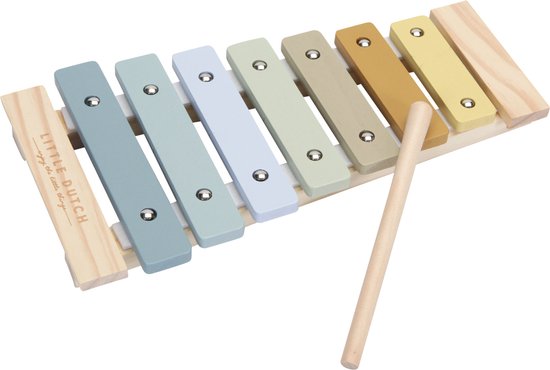 Little Dutch Houten Xylofoon - Muziekinstrument - Blauw