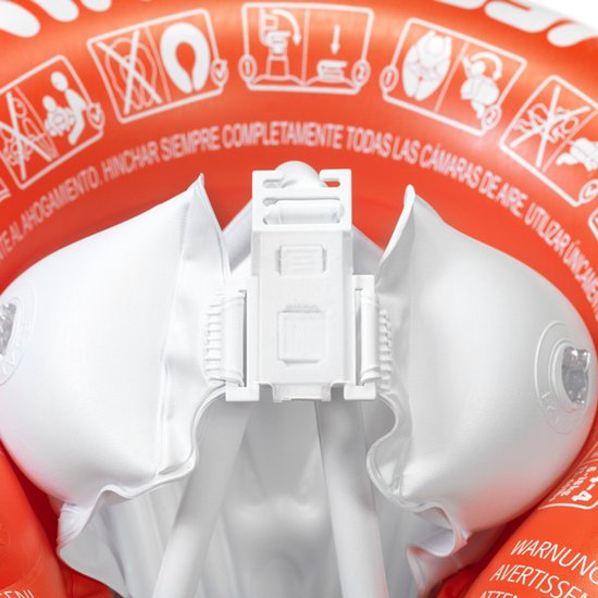 SWIMTRAINER "Classic" ® rood (3 maanden tot 4 jaar, 6kg-18kg) DE VEILIGE BABY ZWEMBAND: ZWEMTRAINER | (Keurmerken: CE-TüV-EN13138-1:2014)