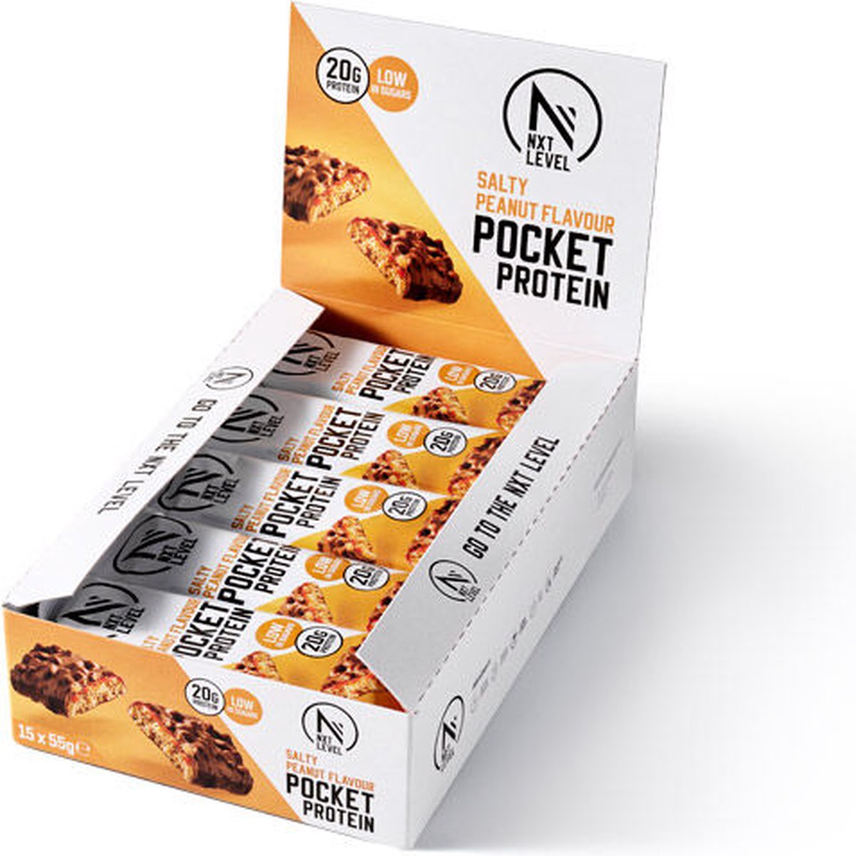 NXT Level® High Proteine Repen - Protein bar - Salty Peanut - Low Calorie & Low Sugar - 15 eiwitrepen