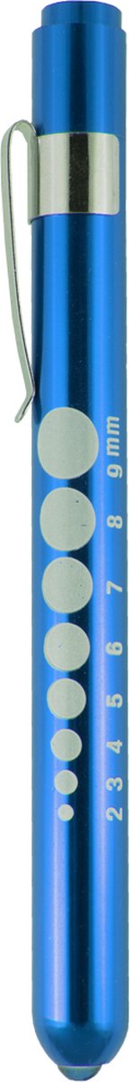Goedkoopste Hospitrix LED Ooglampje Blauw - Inclusief Batterijen - Aluminium - Penlight - Medisch - MDR Gecertificeerd - Zaklamp