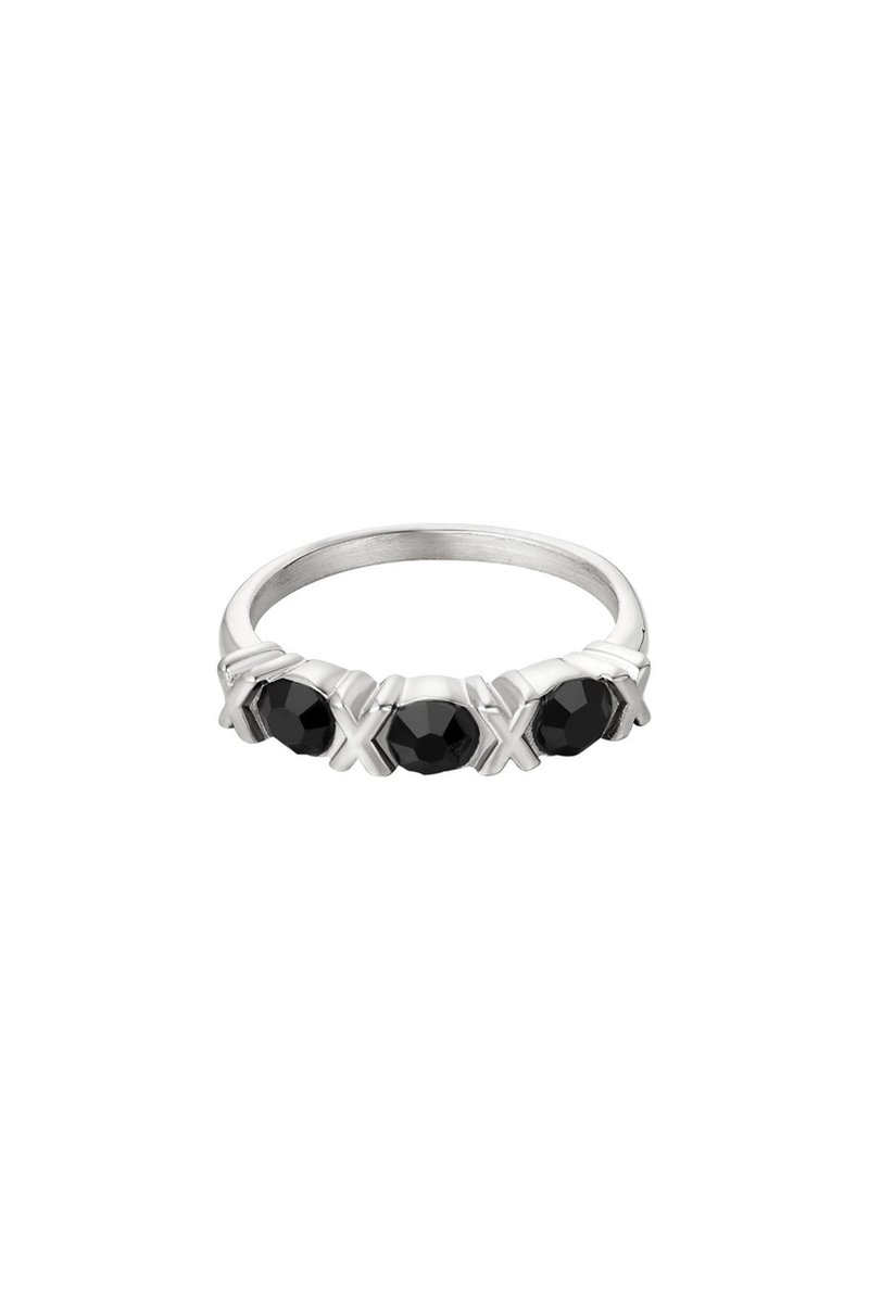 Roestvrijstalen ring XOXO Zilver Stainless Steel 16