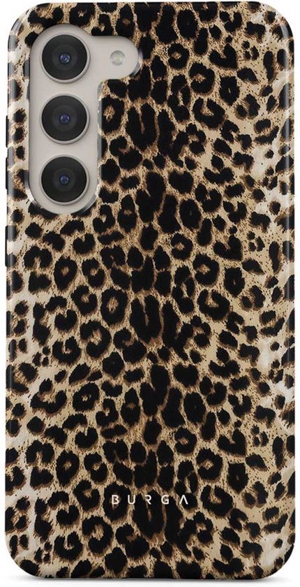 Coque de téléphone imprimé léopard pour Samsung Galaxy S23, marque BURGA.