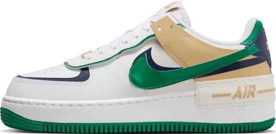 Nike Air Force Low Shadow Maat 40 Wit Groen Beige Navy