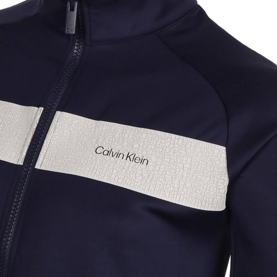 Calvin Klein Parkbury Full Zip - Gilet de golf pour homme - Bleu foncé - M