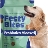 Probiotica Hond (Vleesvrij) - Bij jeuk - Gras eten - Diaree - Braken - Ondersteunt Darmflora & Spijsvertering - Hondensnacks - FAVV goedgekeurd - Brievenbuspakket - Hondensupplement - 60 Hondensnoepjes