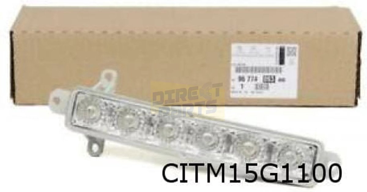Toyota/Citroen/Peugeot dagrijverlichting L/R (LED) Origineel! 9677409380 (Bekijk de beschrijving voor de juiste autotypes met de daarbij horende jaartallen