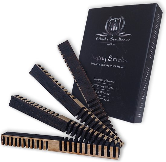 Whiskey Rijpingselementen - Verfijnd de Whiskey smaak – Versoepelt de afdronk - Rijpt Whiskey – 4 stuks - Whisky Syndicate