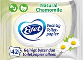Edet Kamille vochtig wc papier - met natuurlijke kamille extracten - 7 x 42 = 294 vellen - voordeelverpakking