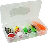 Fish-Xpro - Roofvis accessoires set 47-Delig - incl. opbergdoos - Kunstaas - Softbaits - Wartels - Visloodjes - Vishaken - Vis spullen - Tacklebox