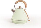 CREATE Waterkoker Retro - 2200 Watt - 1,7 Liter - RVS - BPA vrij - Elektrisch - Pastelgroen - Kettle Retro L