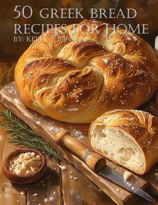 50 Greek Bread Recipes for Home - cover