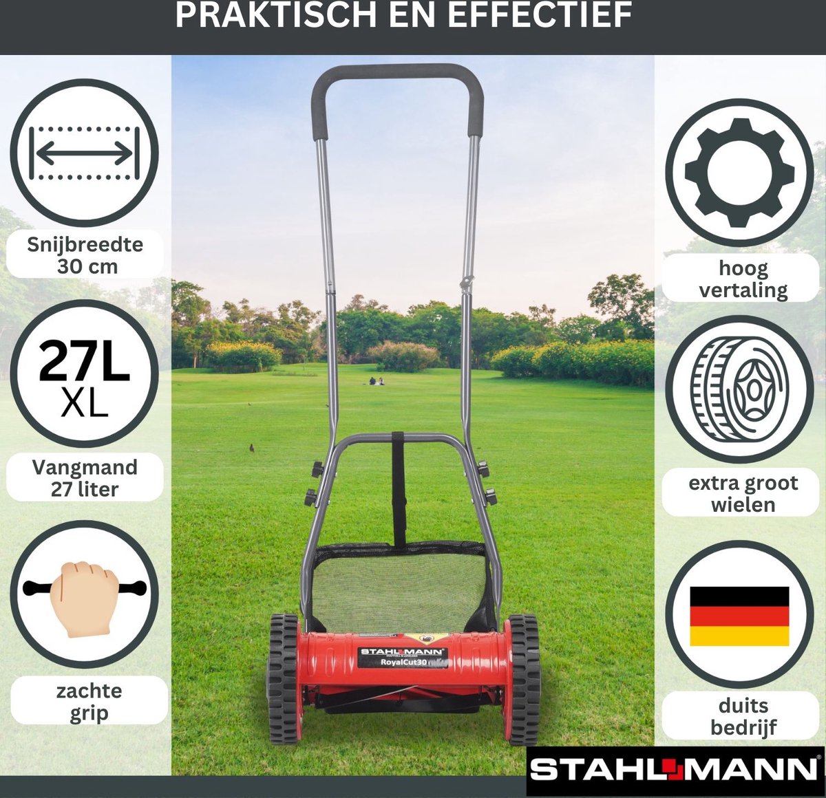 STAHLMANN RoyalCut Handmaaier 30/40cm Kooimaaier