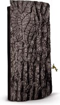 Réservoir mural Écorce d'Arbre 300L - Aspect Bois - Baril de Pluie - Marron Foncé