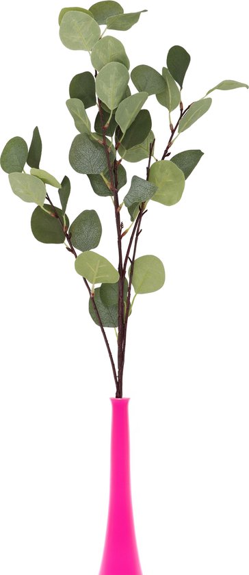 DK Design Fleur artificielle Branche d'eucalyptus Real Touch - 3x - 90 cm - vert - tige libre - Fleurs artificielles en soie