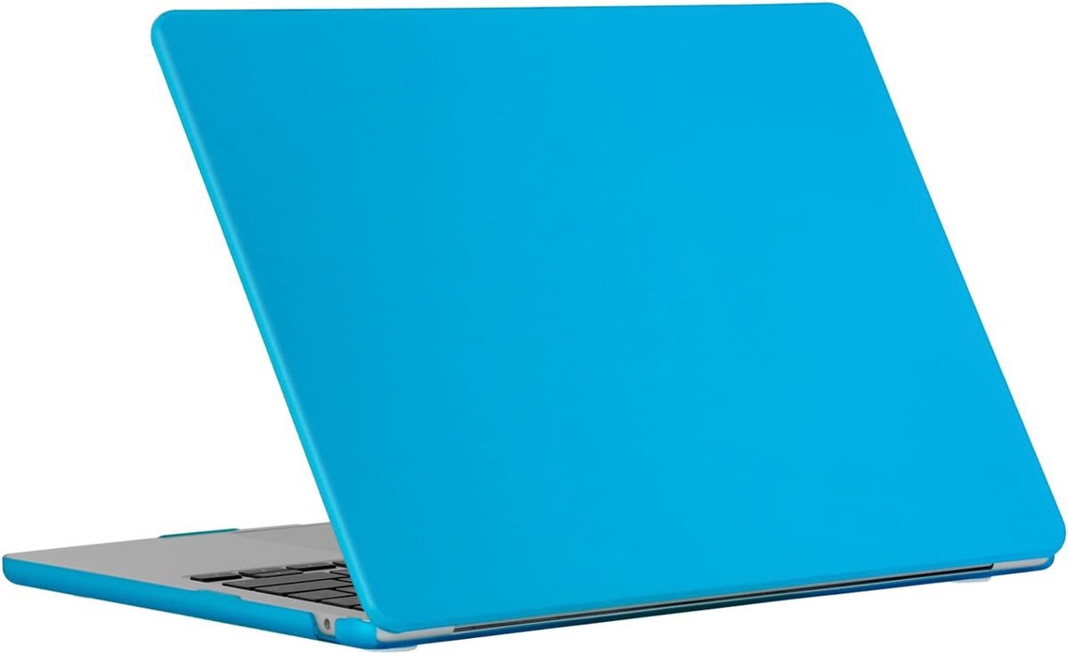 Laptophoes - Geschikt voor MacBook Air 2022 Hoes - Case voor 13.6 inch Air met M2 Chip (2022) - Model A2681 - Licht Blauw